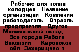 Рабочие для копки колодцев › Название организации ­ Компания-работодатель › Отрасль предприятия ­ Другое › Минимальный оклад ­ 1 - Все города Работа » Вакансии   . Кировская обл.,Захарищево п.